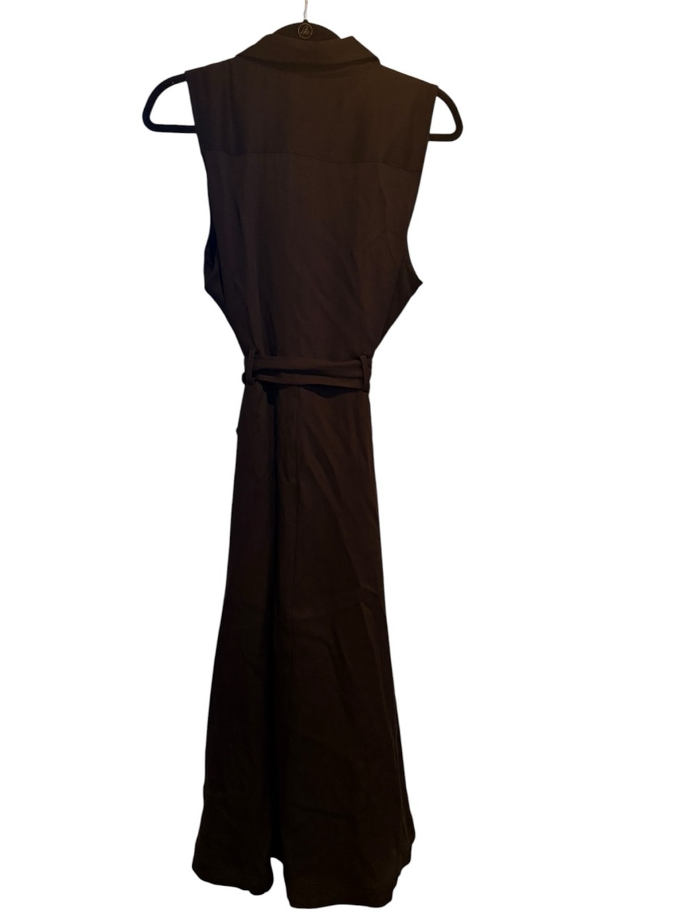 Anne Klein NEW WITH TAGS Black Utility Midi Dress Size L Lyocell - Picture 2 of 2